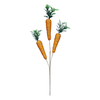 Homespun Easter 3-Carrot Pick, 20"