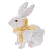 Honeybloom Sitting Crackled Mini Easter Bunny, 3"