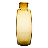 Honeybloom Tall Amber Glass Vase, 14"