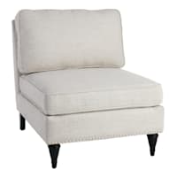 Providence Logan Slipper Chair, Grey