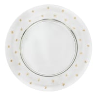 Willow Crossley Gold Star Design Glass Charger Plate