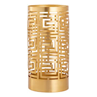 Providence Key Scroll Pillar Candle Holder, Large