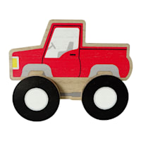 Tiny Dreamers Red Wood Truck Figurine, 4.5"
