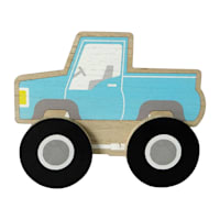 Tiny Dreamers Blue Wood Truck Figurine, 4.5"