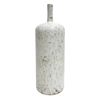 Honeybloom Emily White & Brown Ceramic Vase, 14"
