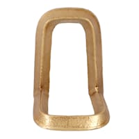 1-Piece Gold Metal Modern Bookend, 6"