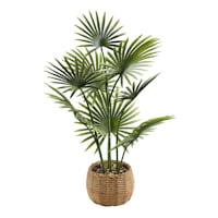Palm Plant in Cement Pot, 31"