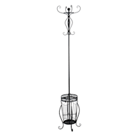 Metal Coat Rack, Black