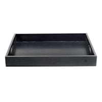 Laila Ali Dark Wood Tray, 12x16
