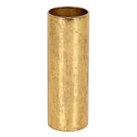 Gold Metal Vase, 9"