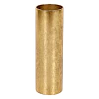 Providence Gold Metal Cylinder Vase, 11"