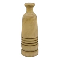 Honeybloom Natural Wood Bottle Vase, 4"