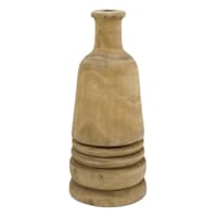 Honeybloom Natural Wood Bottle Vase, 5"