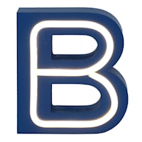 Tiny Dreamers 6" Blue LED Monogram Letter, B