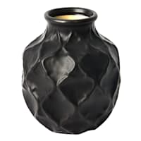 Providence Helen Black Quatrefoil Vase, 6"