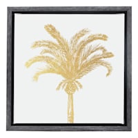 Gold Palm Tree Canvas, 7"