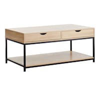 Honeybloom Burnaby Wood & Metal Coffee Table, Brown