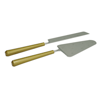Willow Crossley Silver & Gold Cake Cutter Set