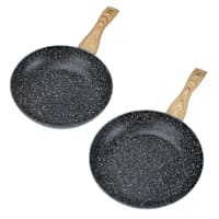 2-Pack Speckled Black Fry Pan