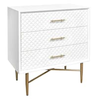 Crosby St. 3-Drawer Studio Cabinet, White