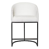 Crosby St Portia Counter Stool, Cream