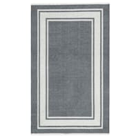 Addison Rugs Indoor/Outdoor Cozy Winter ACW32 Gray Washable 3' x 5' Rug