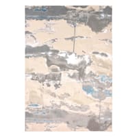 (A490) Laila Ali Cavallo Grey Abstract Accent Rug, 3x5