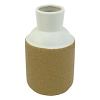 Honeybloom White Terracotta Vase, 5"
