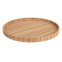 Honeybloom Brown Seagrass Woven Round Tray, 16"
