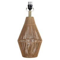 Tracey Boyd Natural Rope Geo Medium Table Lamp Base, 18"