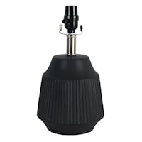 Tracey Boyd Matte Black Textured Lamp, 13"