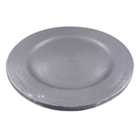 Set of 4 Silver Charger Plates