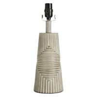 Found & Fable Dark Grey Geo Small Lamp Base, 15"