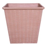 Honeybloom Terracotta Woven Square Outdoor Planter, Small