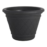 Diamante Black Outdoor Planter, Large