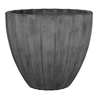 Black Scalloped Outdoor Planter, Small