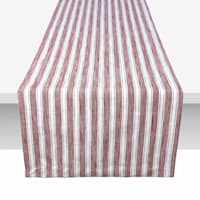 Honeybloom Red Pear Striped Table Runner, 72x13