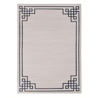 Providence Fenix Ivory Border Accent Rug, 27x45