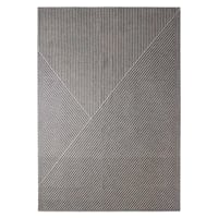 (B834) Found & Fable Dassel Black Woven Area Rug, 7x10