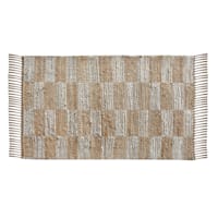 Honeybloom Jute Broken Stripe Accent Rug, 2x4