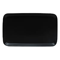 Crosby St. Black Ceramic Rectangle Serving Tray