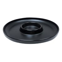 Crosby St. Black Ceramic Chip & Dip Platter, 13"