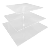 Square 3-Tier Acrylic Wedding Riser