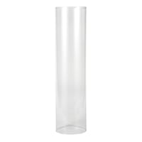 Clear Glass Open Ended Hurricane, 16"