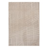 (D589) Beige Highlands Graphix Area Rug, 7x9