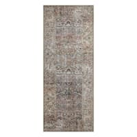 Multicolor Opal Traditional Border Runner, 2x5