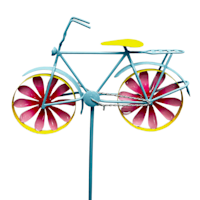 Metal Bicycle Spinner Yard Stake, 40"