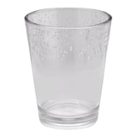 Clear Bubble Acrylic Double Old Fashioned Glass