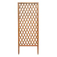 Natural Wooden Diamond Patterned Garden Trellis, 60"