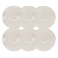 Set of 6 Round Shiori Placemats, Natural